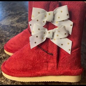 Toddler Red Bow Boot